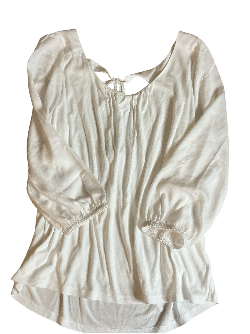 Banana Republic Cream Peasant Tunic Top